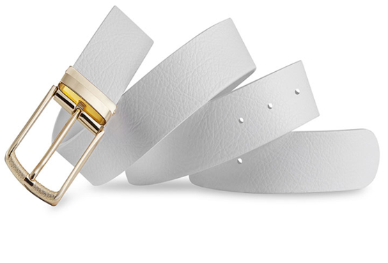 14 年百强生产的白色男士腰带