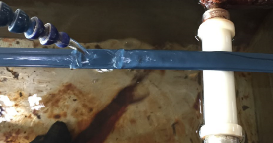 百强-织带包胶（ 过胶织带）-水冷却，让带子定型