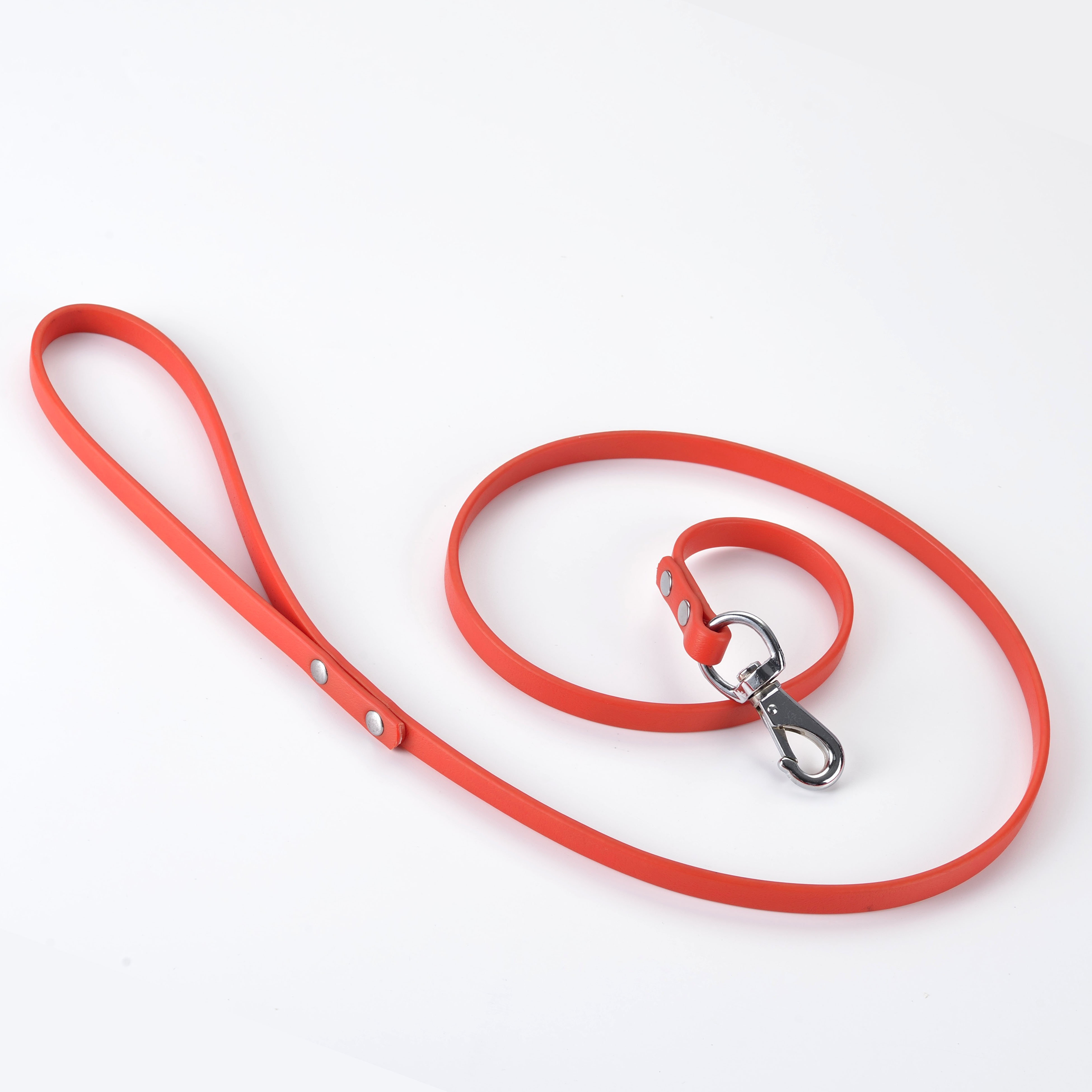 red pvc pet dog leshes