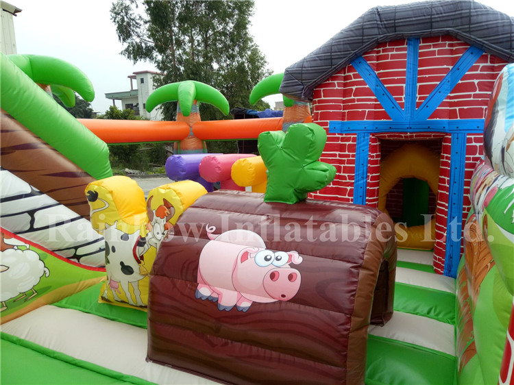 RB03010（5x7m） Inflatable Farm Fun Land/Funny Inflatable Playground For Kids