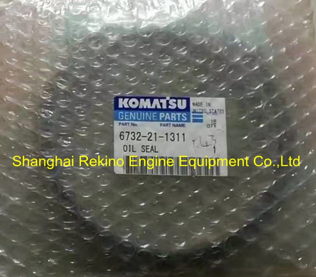 6732-21-1311 Komatsu PC300-8 PC350-8 excavator 6D114 crankshaft rear oil seal