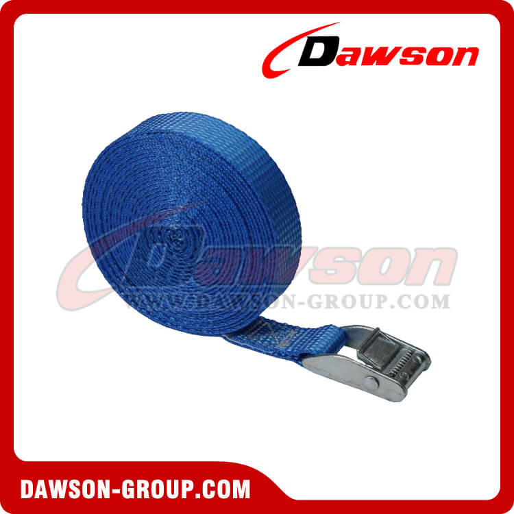 1 '' x 15 '' エンドレス カム バックル ストラップ - ブルー ウェブ - Dawson Group - 中国メーカー サプライヤー
