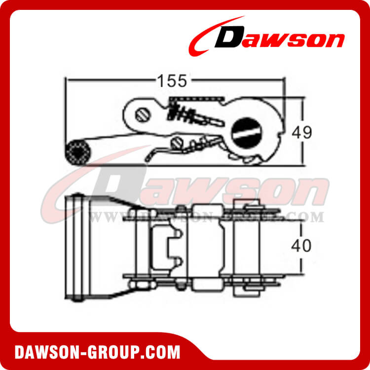 DSRB35307 ラチェット バックル - 中国メーカー サプライヤー