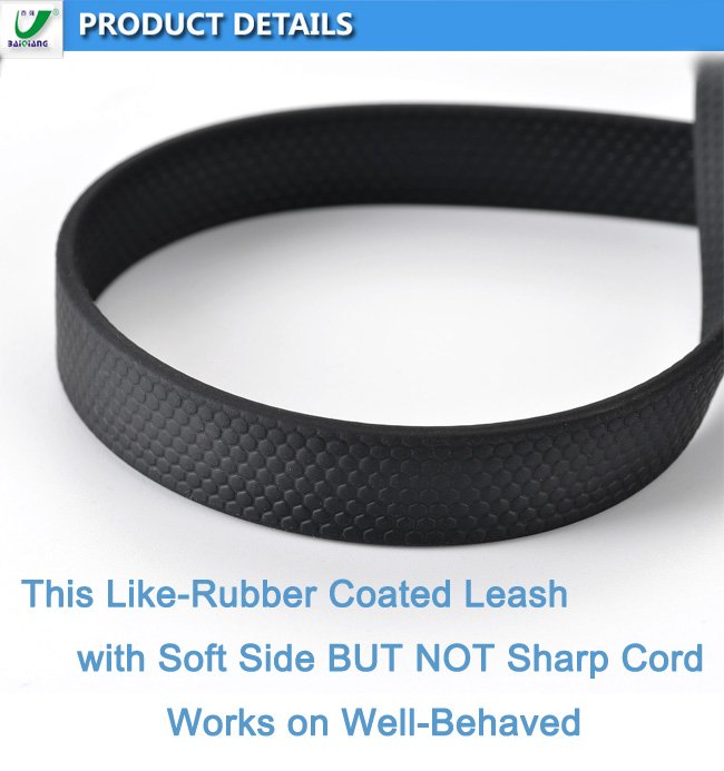 exqusite embossed texture on Baiqiag pvc pet leash