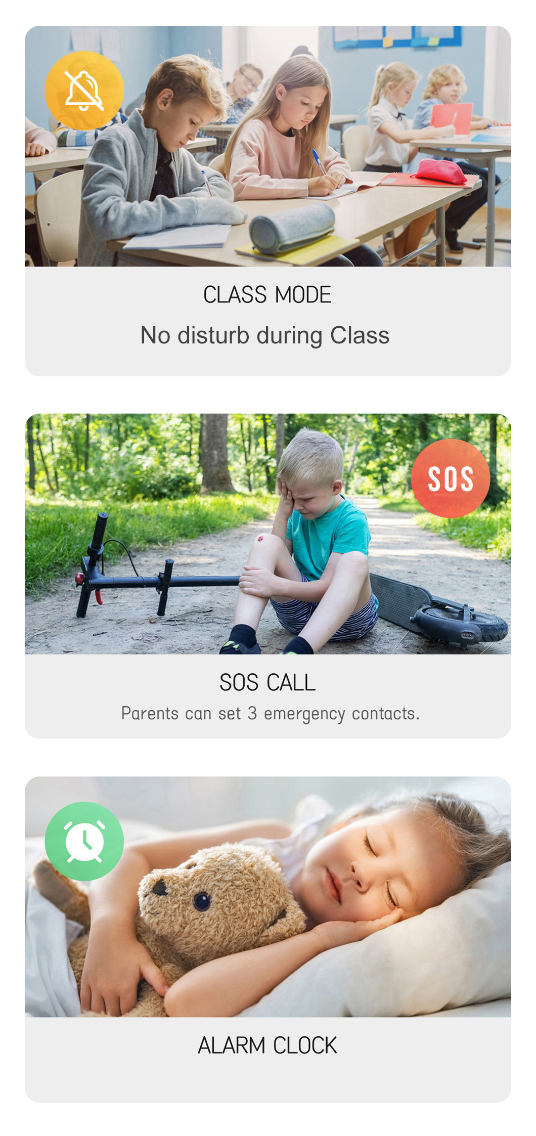 Parental Control 4G Kids GPS Watch Y49 Control parental 4G Reloj GPS para niños Y49