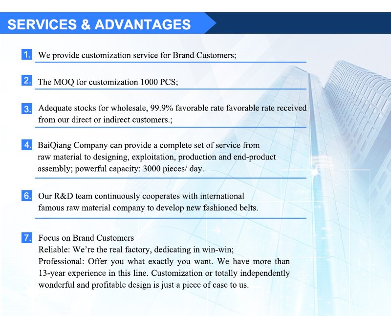 Excellent Quality and First Class Services Services and Advantages