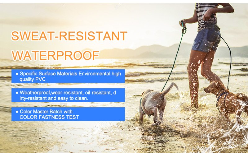 pvc pet leashes matching with pet collars