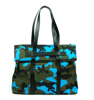  Men Nylon Handbag with PU Trim