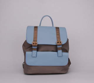 Women nylon flap backpack