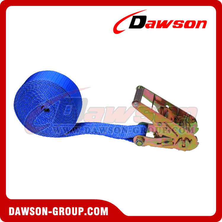 2 '' x 20 '' ブルーヘビーデューティラチェットストラップ - フックなし - 中国メーカーサプライヤー - Dawson Group