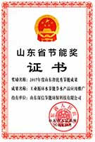 山東深信節(jié)能環(huán)保科技有限公司榮獲2017年度山東省優(yōu)秀節(jié)能成果獎