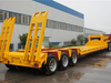 Yellow Best Price 3 Axle 40 Ton Low Bed Truck Semi Trailer