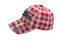 方格布城市名称绣花时尚款式棒球帽