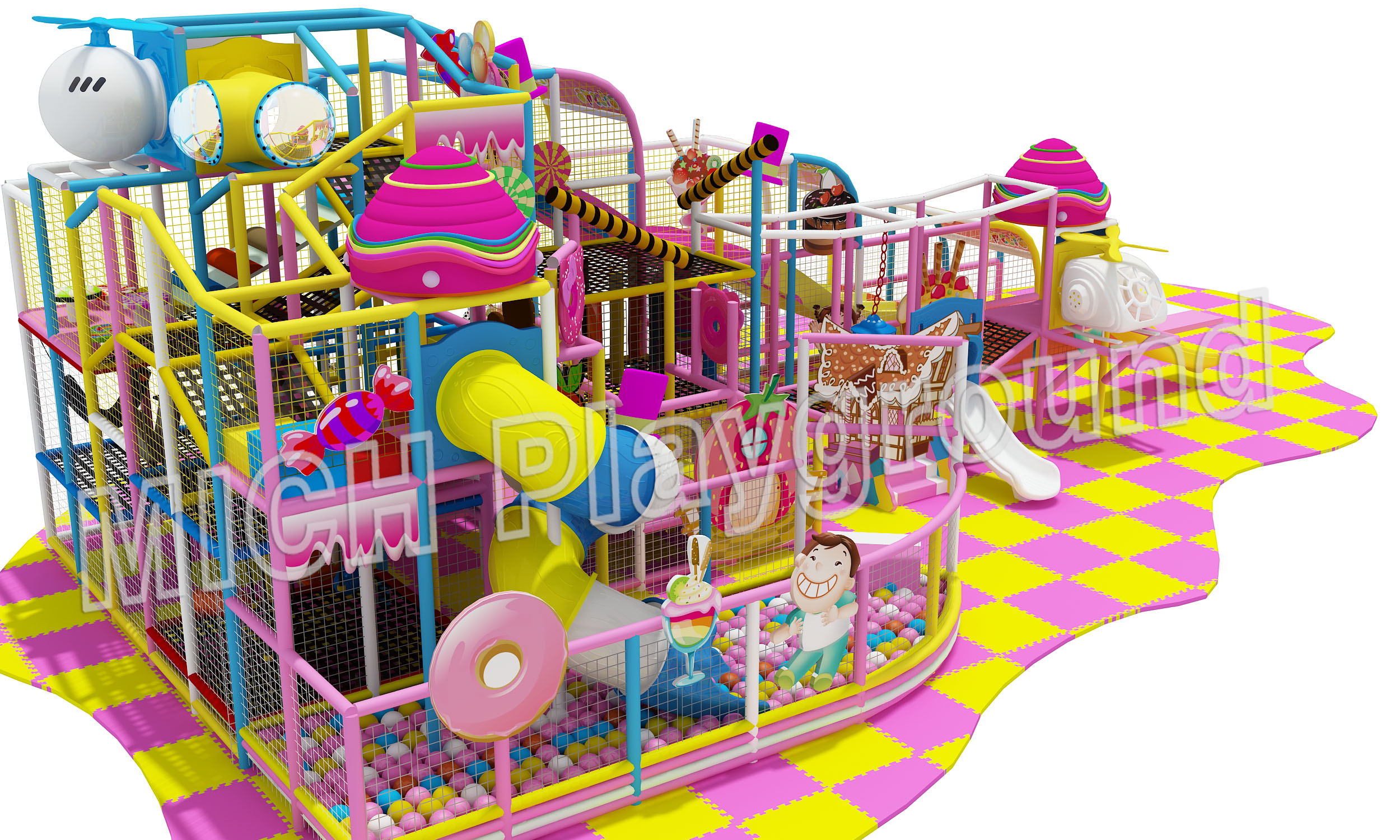Mich Funny Indoor Amusement Playground 6645A