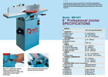 6" PROFESSIONAL JOINTER