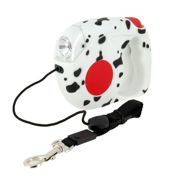 Auto Retractable Dog Leash LED Flashlight