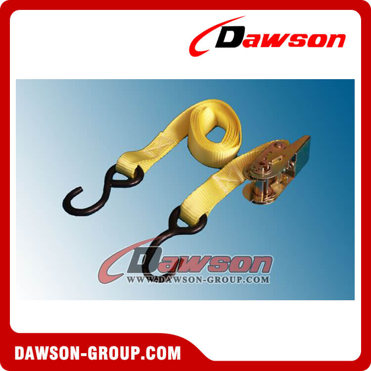 800kg-ラチェット-タイダウン-ドーソン-チャイナ-イエロー-ウェビング