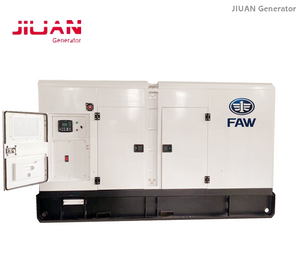 Water cooled single /3 phase 66KVA FAW engine silent type diesel generator 50Hz 4DX23-65D
