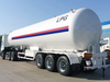 3 Axles 35500Liters 14910Kgs LPG Gas Transportation Tank Trailer