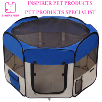 Folding Pet Playpen with Eight Panels