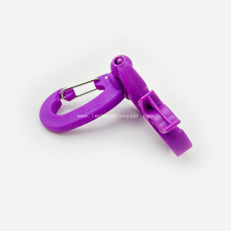 360° Rotatable Plastic Double Hose Octopus Holder Retainer Scuba Diving Hose Clip for BCD Hose Holder