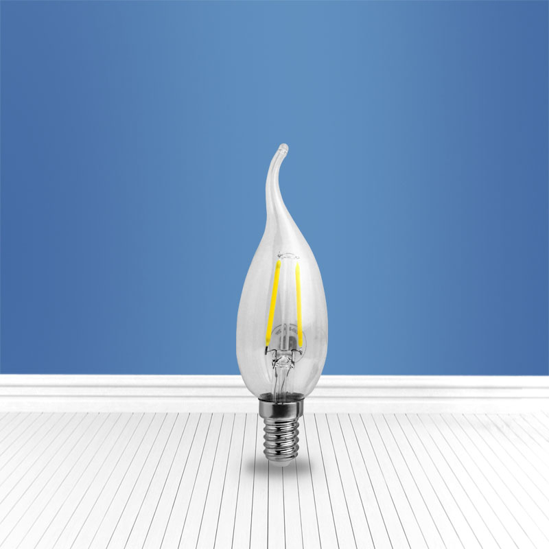 filament glass bulb CL35 2W