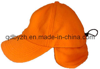 Safety Orange Warm Baseball Cap with Earflap