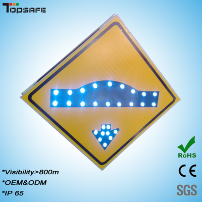 Muestra accionada solar de los cortacircuítos de la velocidad del LED