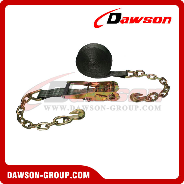 2 '' x 30 '' チェーン延長付きオリーブドラブ ラチェット ストラップ - 中国メーカー サプライヤー - Dawson Group