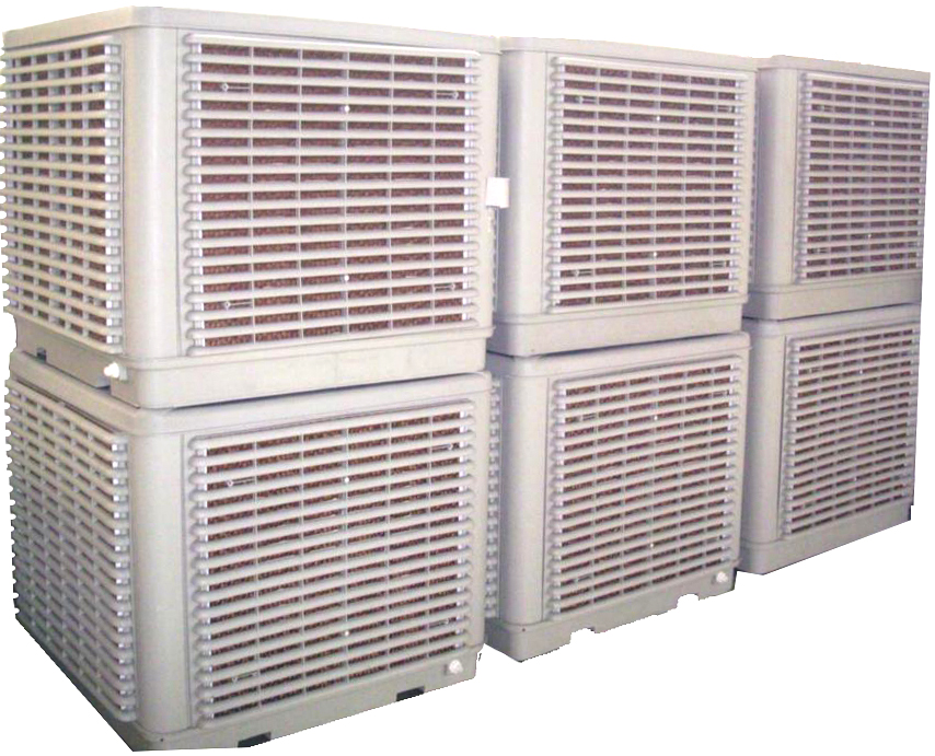Evaporative Air cooler with side outlet for livestock house