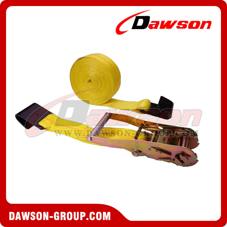 2 '' x 30 '' ラチェット ストラップ、フラット フック付き - 中国メーカー サプライヤー - Dawson Group