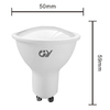 GY GU10 7W LED Bulbs(75 Watt Equivalent), Dimmable, 600 Lumens, Flicker-Free Spotlight, 230V, 120° Beam Angle, Stepless Dimming By Dimmer (Warm Light)
