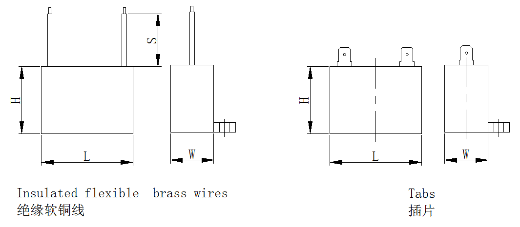 AC motor capacitor ---CBB61