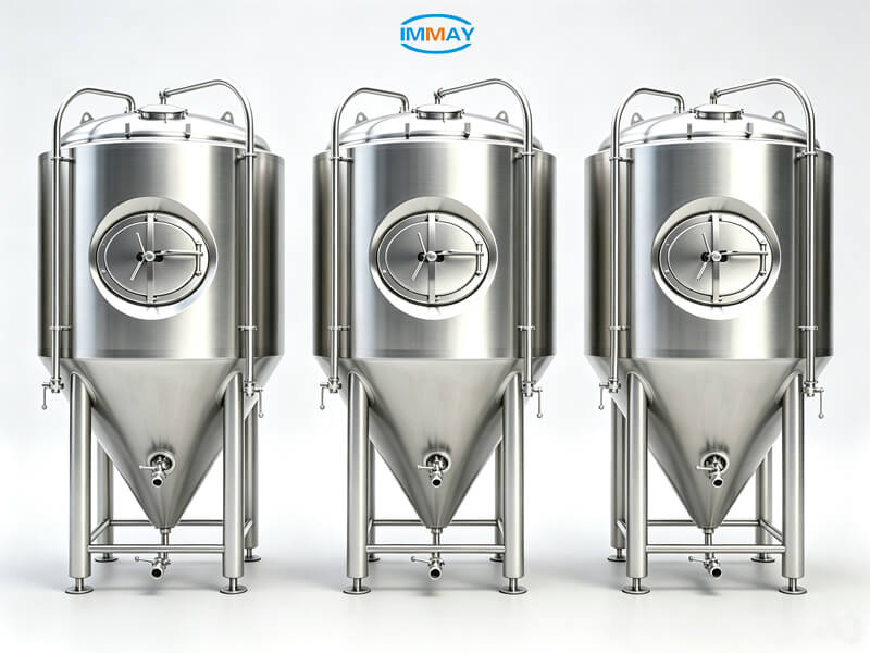 Beer fermentation tanks Cuves de fermentation de bière