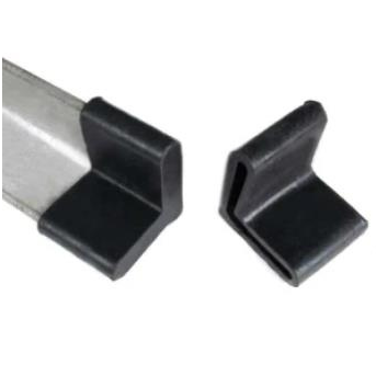 L Shaped Furniture Rubber Plastic Leg Covers Angle Iron Foot3