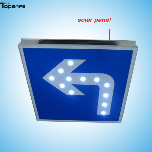 El LED solar turn-left muestra