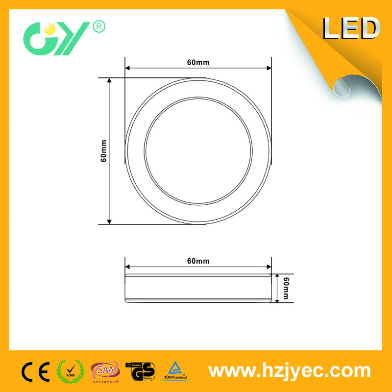 Dimmable Round surface mounted panel light 20W