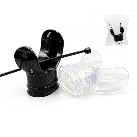 Scuba Diving Silicone/PVC Second Stage Mouthpiece Wholesale Replacement Snorkel Regulator Bite Mouthpiece with Cable Tie