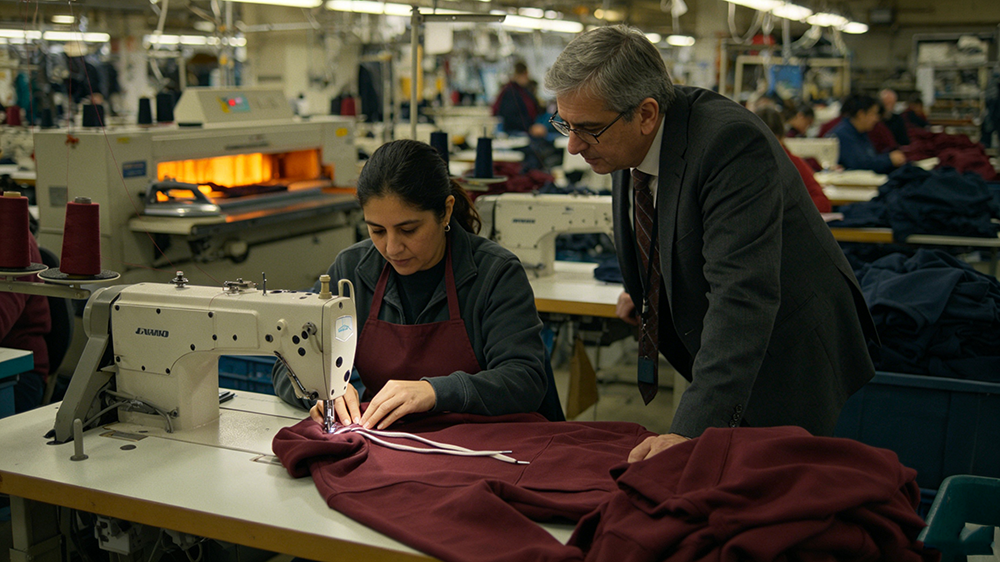 apparel manufacturing quality control controllo qualità della produzione di abbigliamento