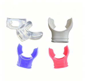 Scuba Diving Silicone/PVC Second Stage Mouthpiece Wholesale Replacement Snorkel Regulator Bite Mouthpiece with Cable Tie