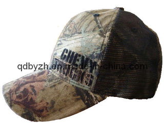 Chenille Embroidery Camouflage Trucker Cap (BH-S048)