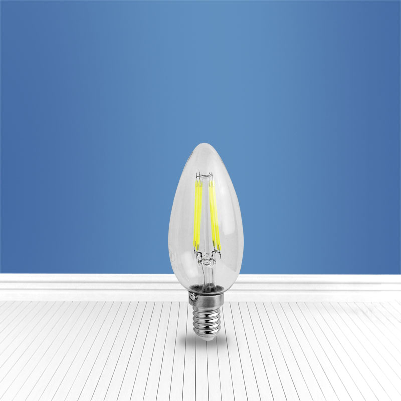 filament glass bulb C35 4W