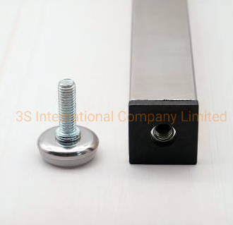 Adjustable Screw Bolt Plastic Plug for Furniture Feet2