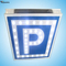 Muestra solar del parkin del LED