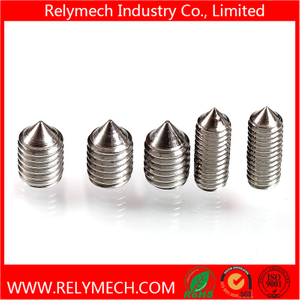 Hex Socket Head Set Screw with Cone Point in Stainless Steel 304