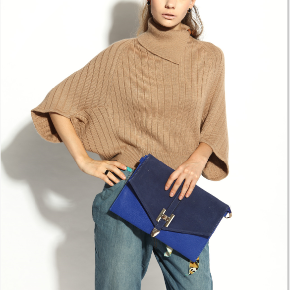 17PKCS126 2017 Knit Wool Cashmere Knitted Lady Sweater