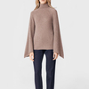 P18B007BW Women Cashmere Sweater flare sleeve pullover jumper for lady