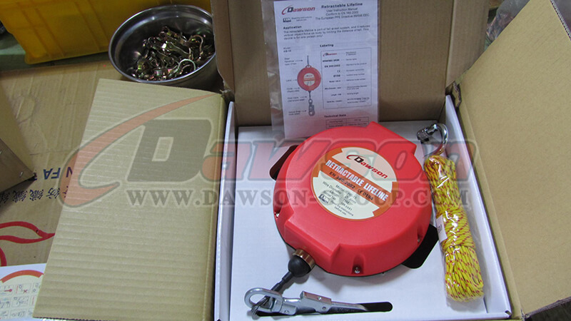 Linha de vida de seguran&ccedil;a auto-retr&aacute;til