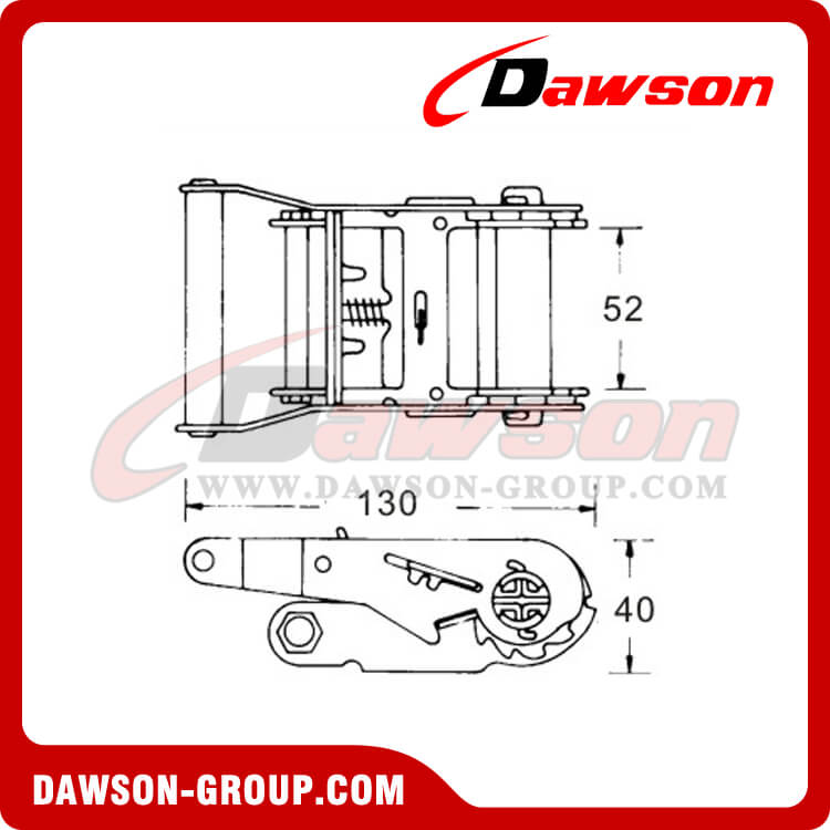DSRB50201 ラチェット バックル - 中国メーカー サプライヤー