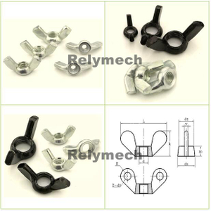 Stainless Steel/Carbon Steel/Brass/Metric/Inch Wing Nut/Butterfly Nutmetric/Inch Wing Nut/Butterfly Nut---Ss201, Ss304, Ss316, Carbon Steel, Brass